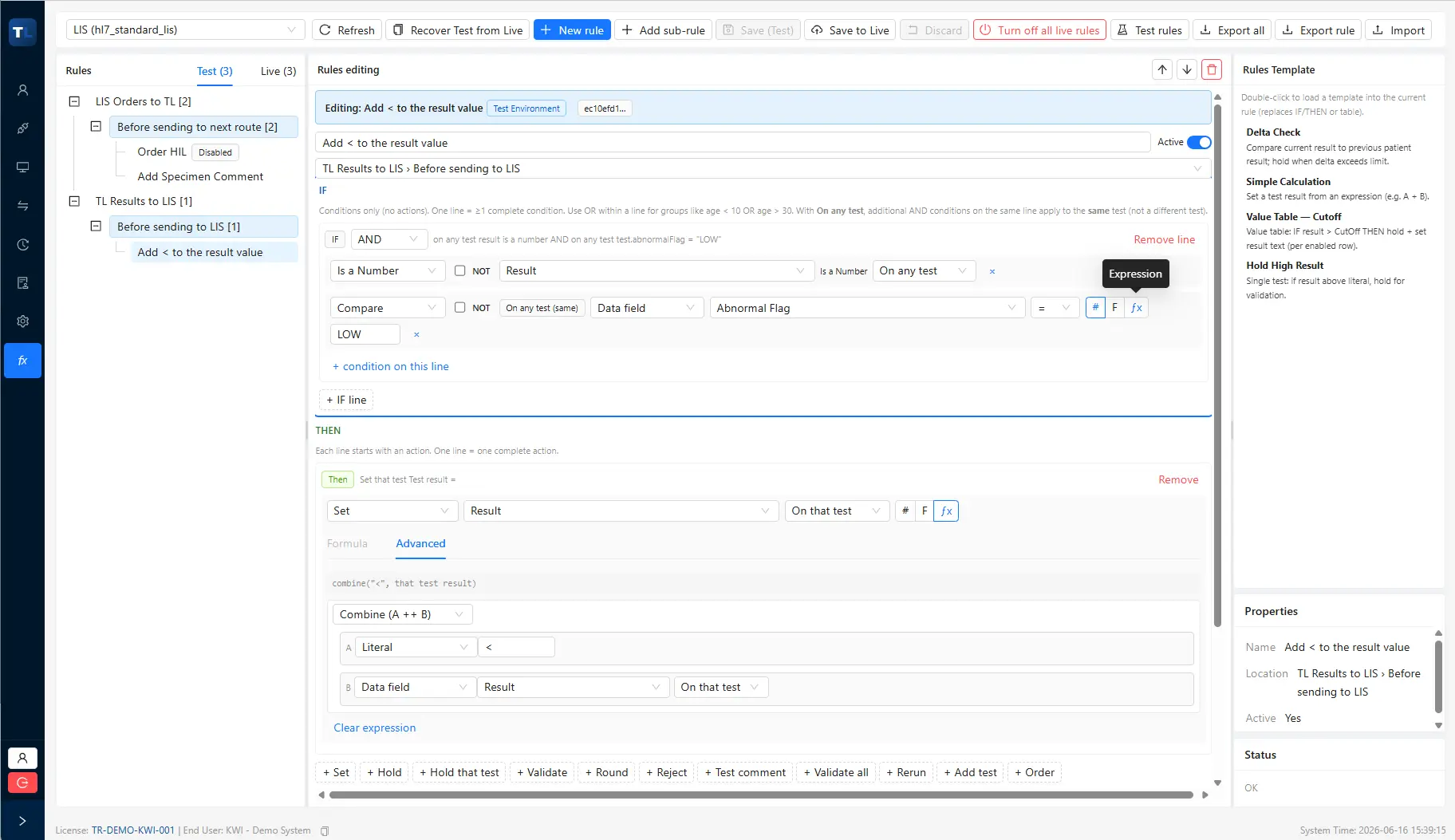 Output payload parsing schema layout